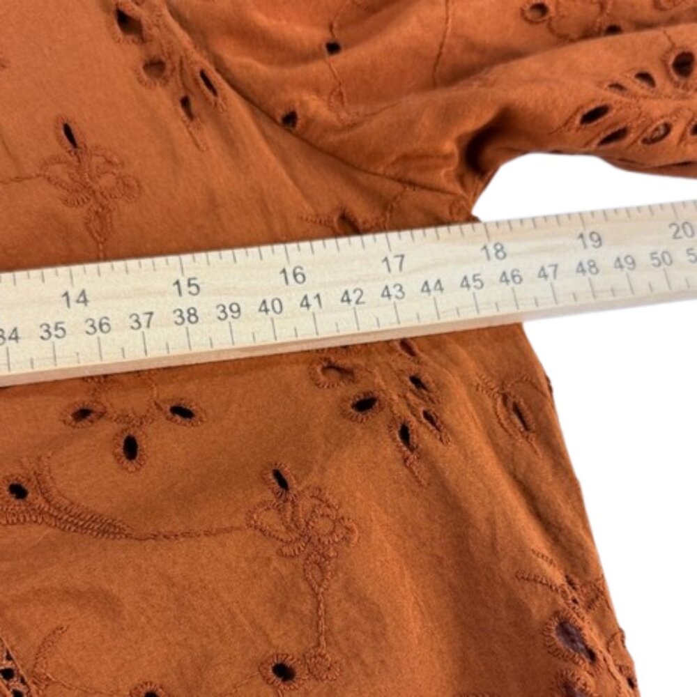 Universal Thread Women’s Size S Orange Boho Dress – Lined, 100% Cotton - Picture 6 of 8